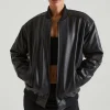Oh Polly Outerwear | Fall Outfits^Faux Leather Jacket in Black