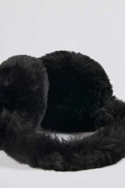 Oh Polly Gym Accessories^Faux-Fur Earmuffs in Black