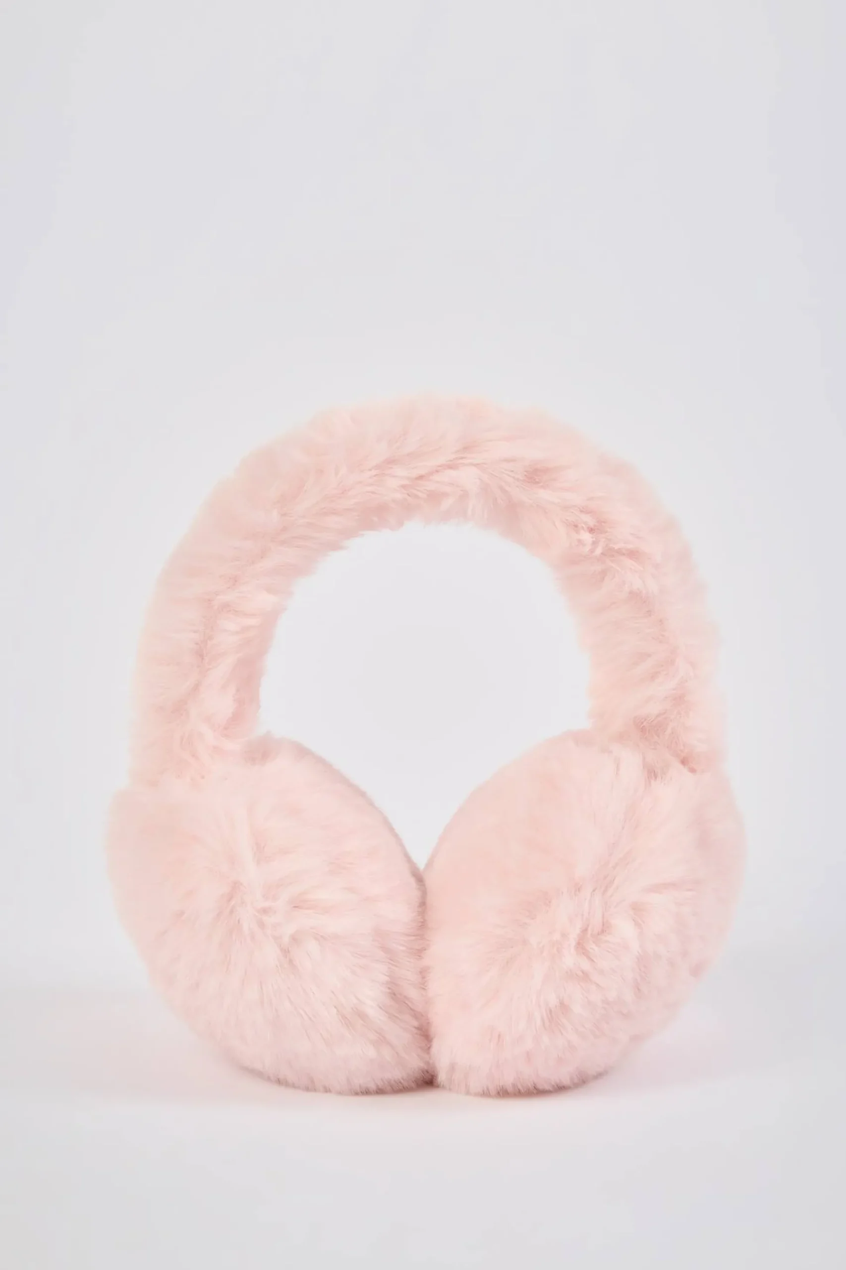 Oh Polly Gym Accessories^Faux-Fur Earmuffs in Pastel Pink PastelPink