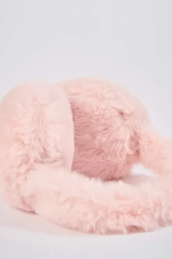 Oh Polly Gym Accessories^Faux-Fur Earmuffs in Pastel Pink PastelPink