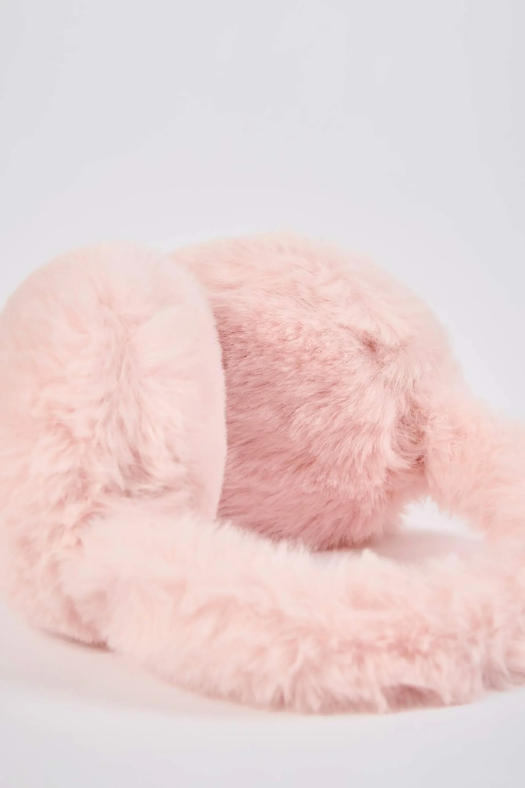Oh Polly Gym Accessories^Faux-Fur Earmuffs in Pastel Pink PastelPink