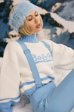Oh Polly Gym Accessories^Faux-Fur Headband in Ice Blue IceBlue