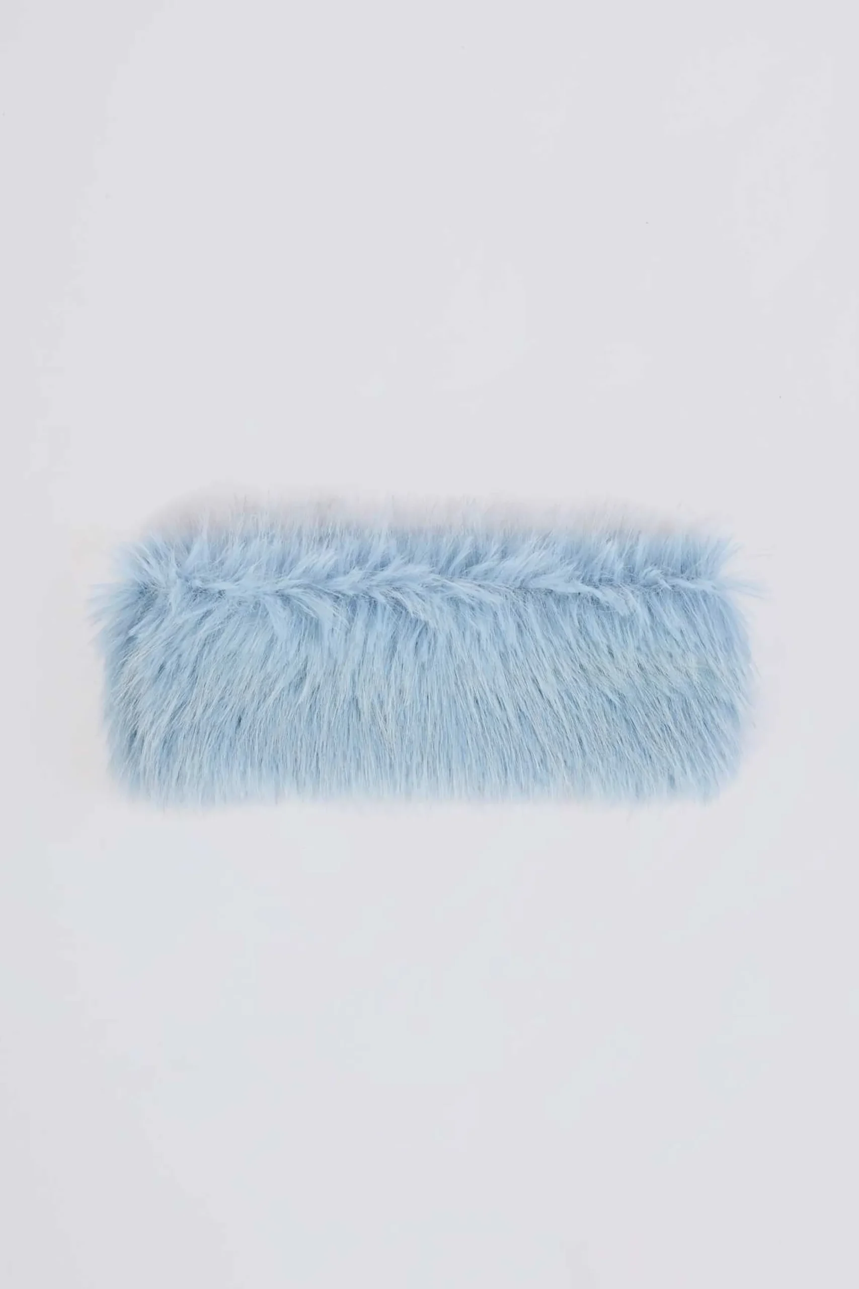 Oh Polly Gym Accessories^Faux-Fur Headband in Ice Blue IceBlue