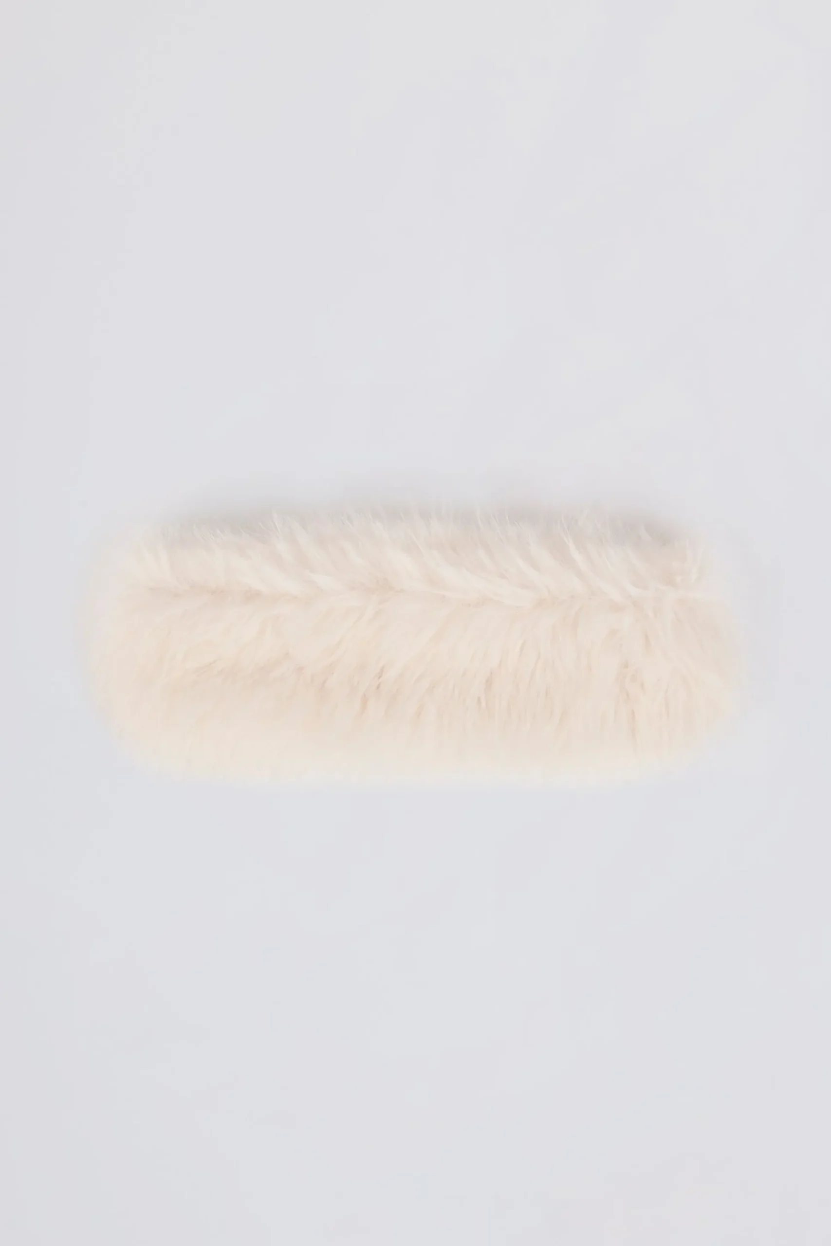 Oh Polly Gym Accessories^Faux-Fur Headband in Ice White IceWhite