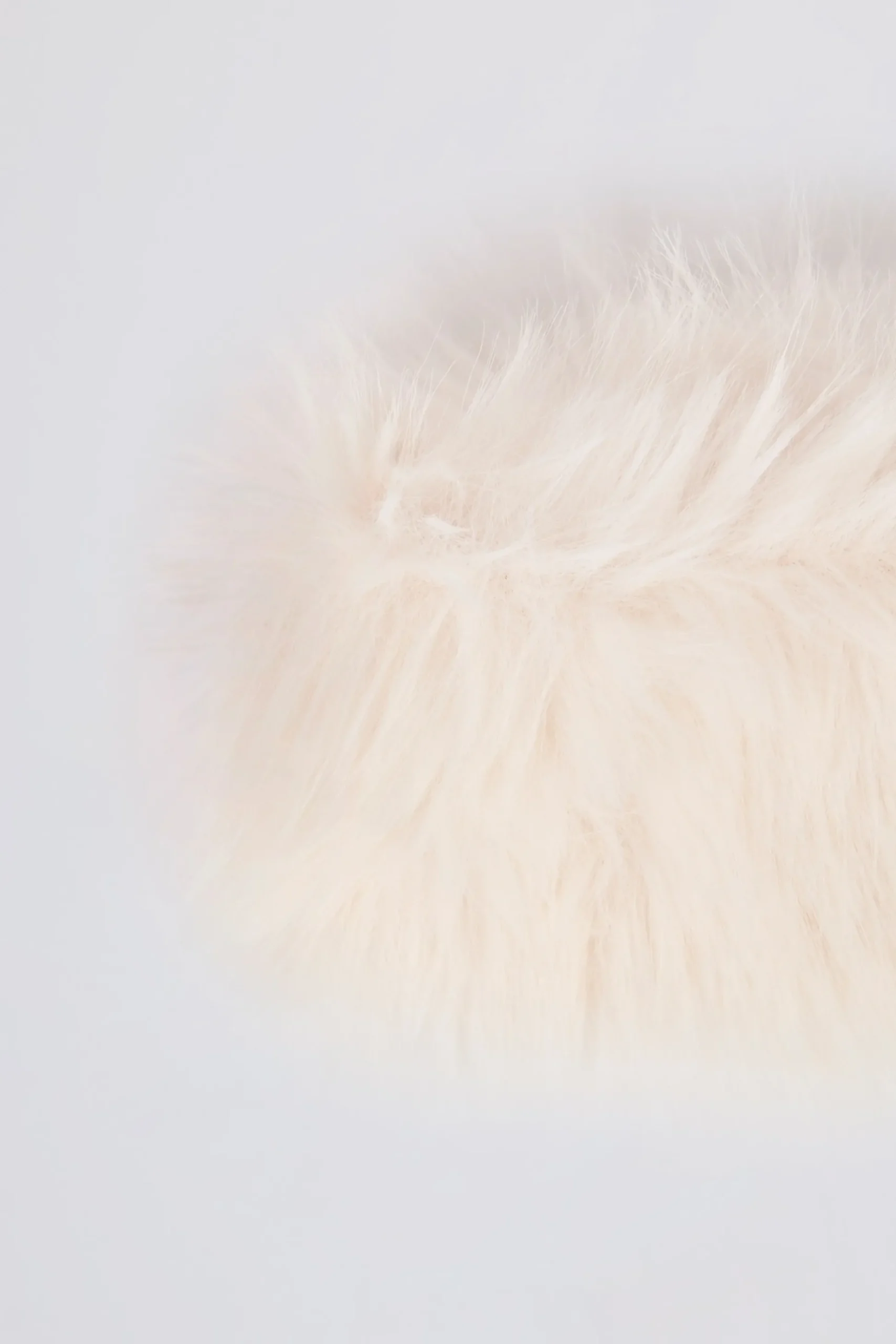 Oh Polly Gym Accessories^Faux-Fur Headband in Ice White IceWhite