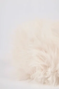 Oh Polly Gym Accessories^Faux-Fur Wrist Warmers in Ice White IceWhite