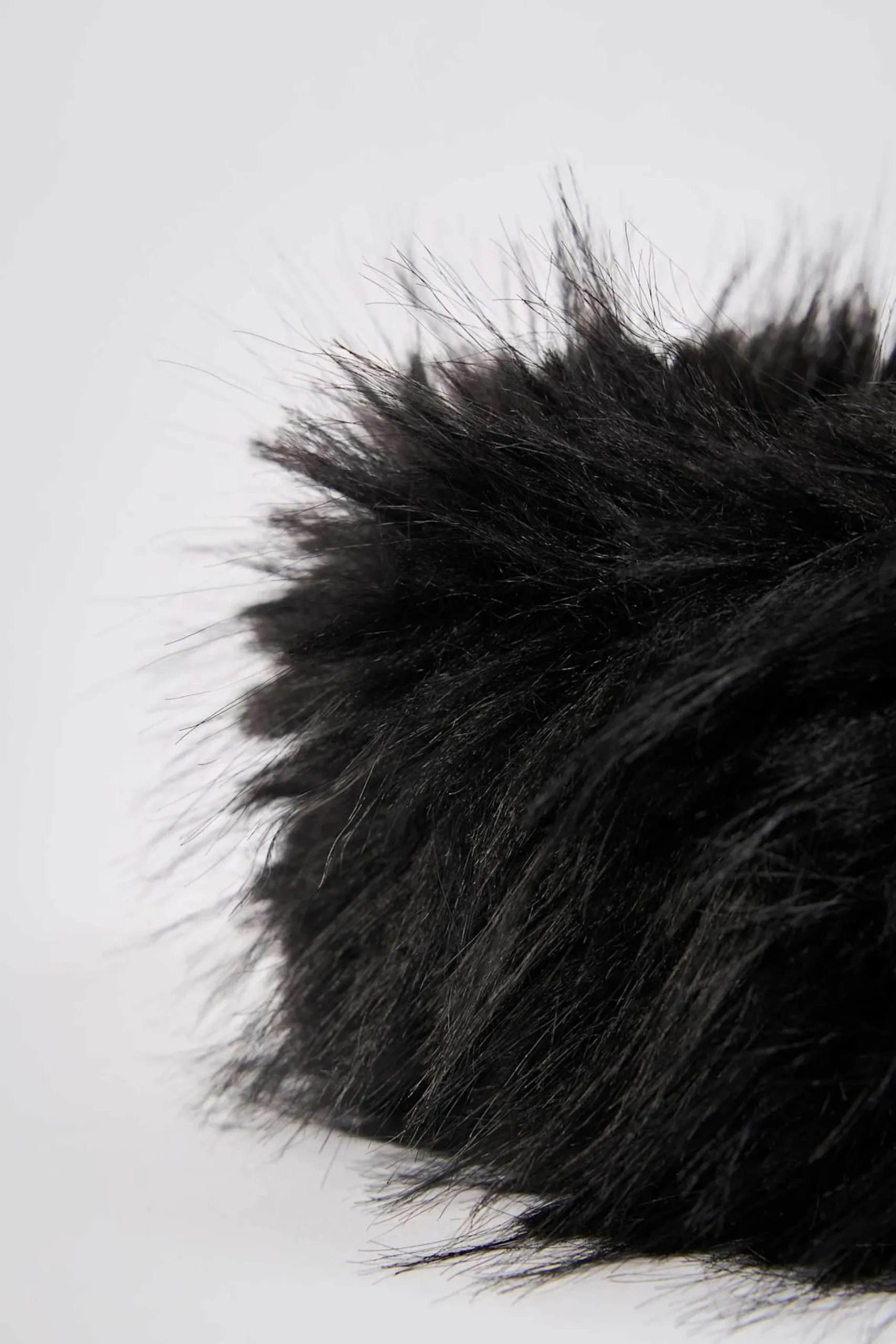 Oh Polly Gym Accessories^Faux-Fur Wrist Warmers in Black