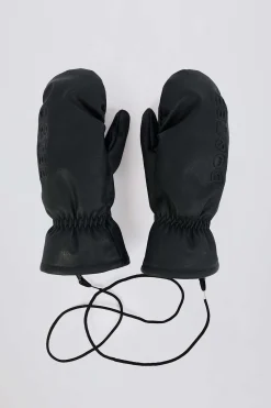 Oh Polly Gym Accessories^Faux-Leather Gloves in Black