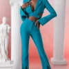 Oh Polly Women'S Clothing Sale - $65 And Under | Women'S Clothing Sale - $40 And Under^Flare Trousers in Teal