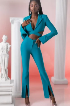 Oh Polly Women'S Clothing Sale - $65 And Under | Women'S Clothing Sale - $40 And Under^Flare Trousers in Teal
