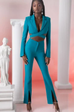 Oh Polly Women'S Clothing Sale - $65 And Under | Women'S Clothing Sale - $40 And Under^Flare Trousers in Teal