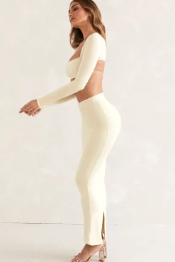 Oh Polly Women'S Clothing Sale - $65 And Under | Women'S Clothing Sale - $40 And Under^Flared Hem Maxi Skirt in Ivory