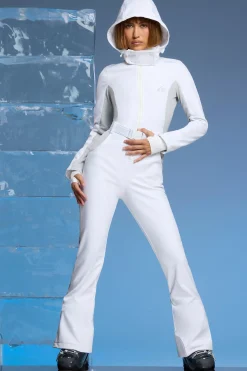 Oh Polly Coats^Fleece Lined Ski Suit in White