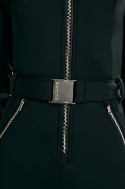 Oh Polly Coats^Fleece-Lined Belted Ski Suit in Black