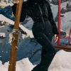 Oh Polly Coats^Fleece-Lined Hooded Ski Suit in Black