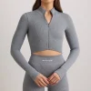 Oh Polly Women'S Clothing Sale - $65 And Under | Women'S Clothing Sale - $40 And Under^FlexiRib Cropped Jacket in Grey Melange GreyMelange