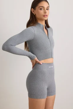 Oh Polly Women'S Clothing Sale - $65 And Under | Women'S Clothing Sale - $40 And Under^FlexiRib Cropped Jacket in Grey Melange GreyMelange