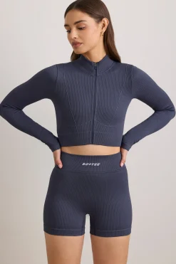 Oh Polly Women'S Clothing Sale - $65 And Under | Women'S Clothing Sale - $40 And Under^FlexiRib Cropped Jacket in Slate
