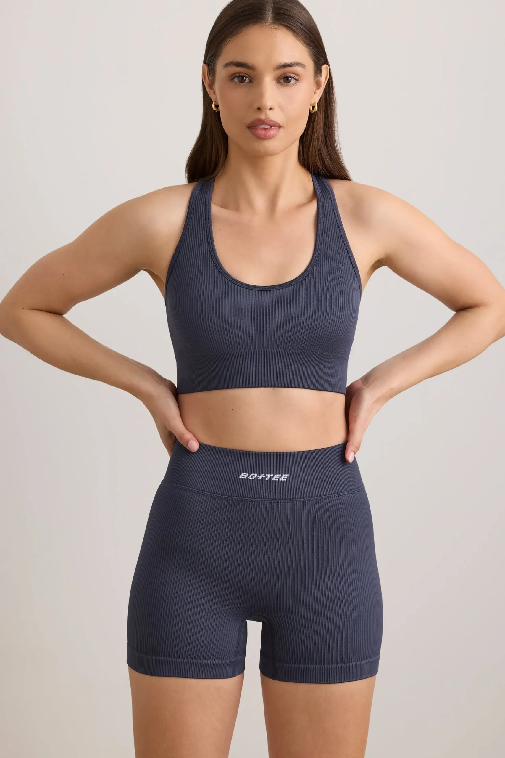 Oh Polly Women'S Clothing Sale - $65 And Under | Women'S Clothing Sale - $40 And Under^FlexiRib Mini Shorts in Slate