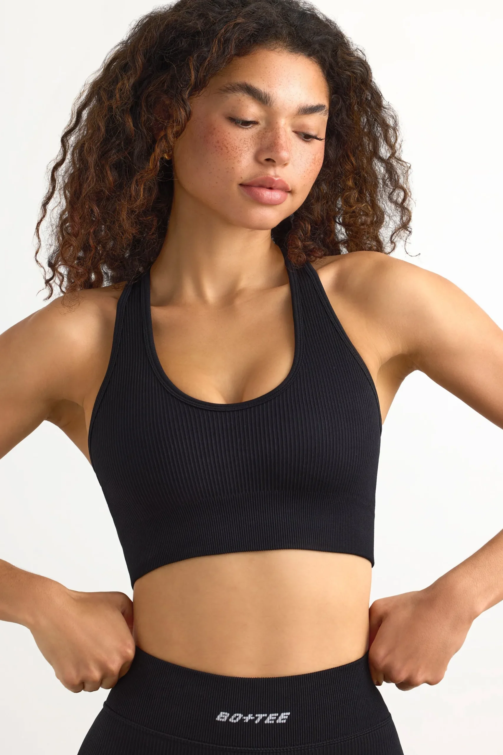 Oh Polly Women'S Clothing Sale - $65 And Under | Women'S Clothing Sale - $40 And Under^FlexiRib Racerback Sports Bra in Black
