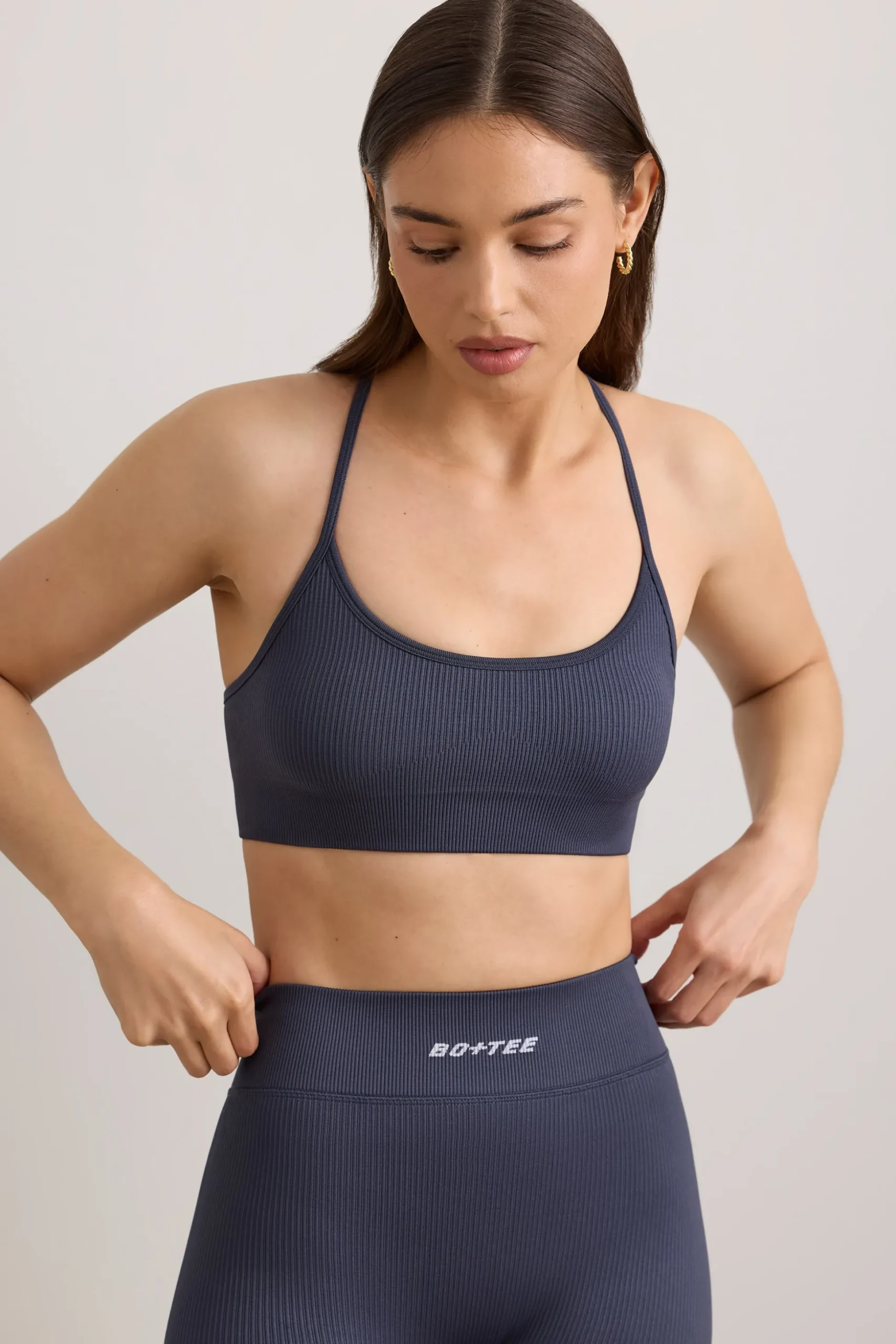 Oh Polly Women'S Clothing Sale - $65 And Under | Women'S Clothing Sale - $40 And Under^FlexiRib Scoop Neck Sports Bra in Slate