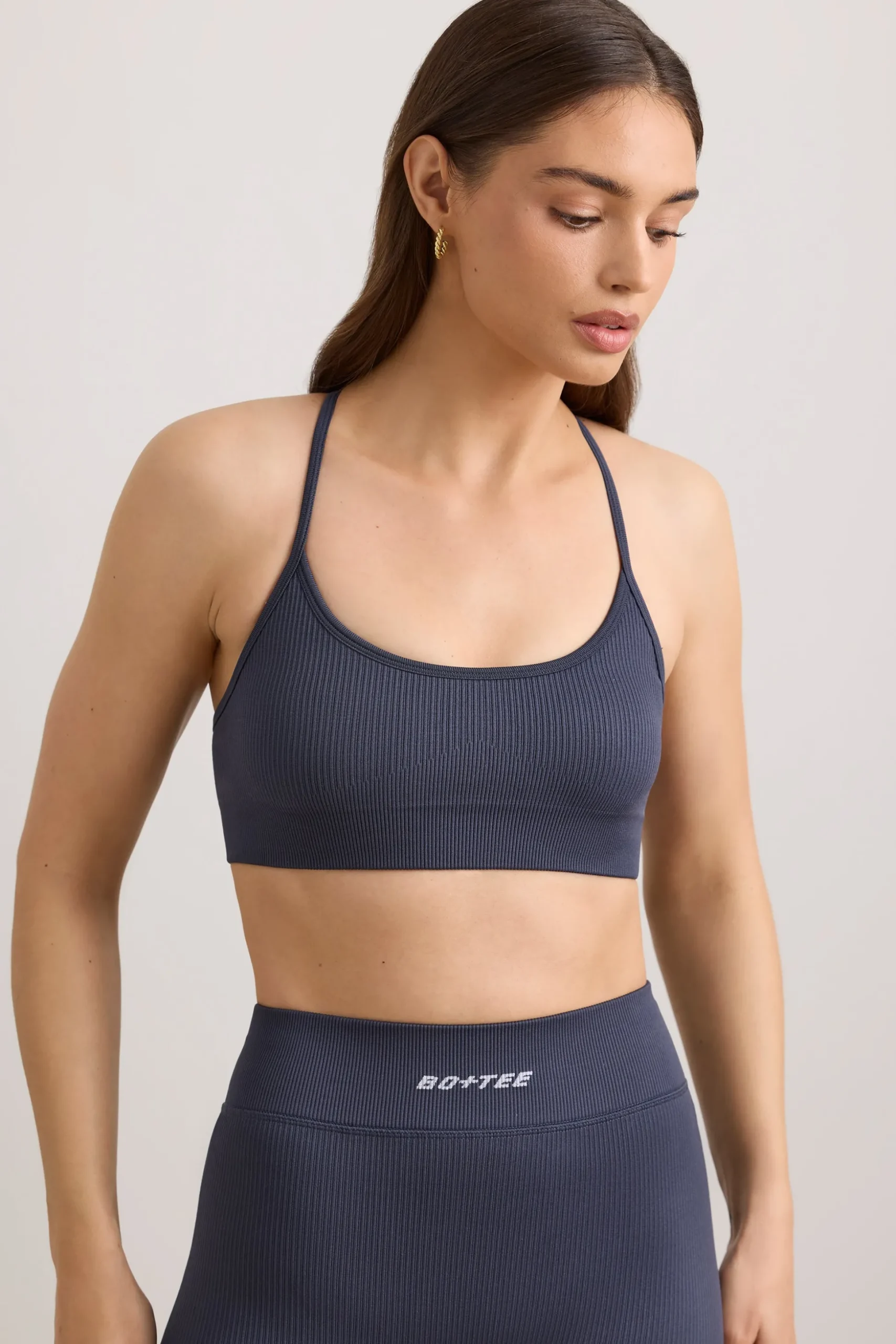 Oh Polly Women'S Clothing Sale - $65 And Under | Women'S Clothing Sale - $40 And Under^FlexiRib Scoop Neck Sports Bra in Slate