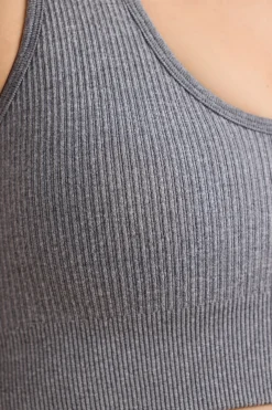 Oh Polly Women'S Clothing Sale - $65 And Under | Women'S Clothing Sale - $40 And Under^FlexiRib Wide Strap Sports Bra in Grey Melange GreyMelange