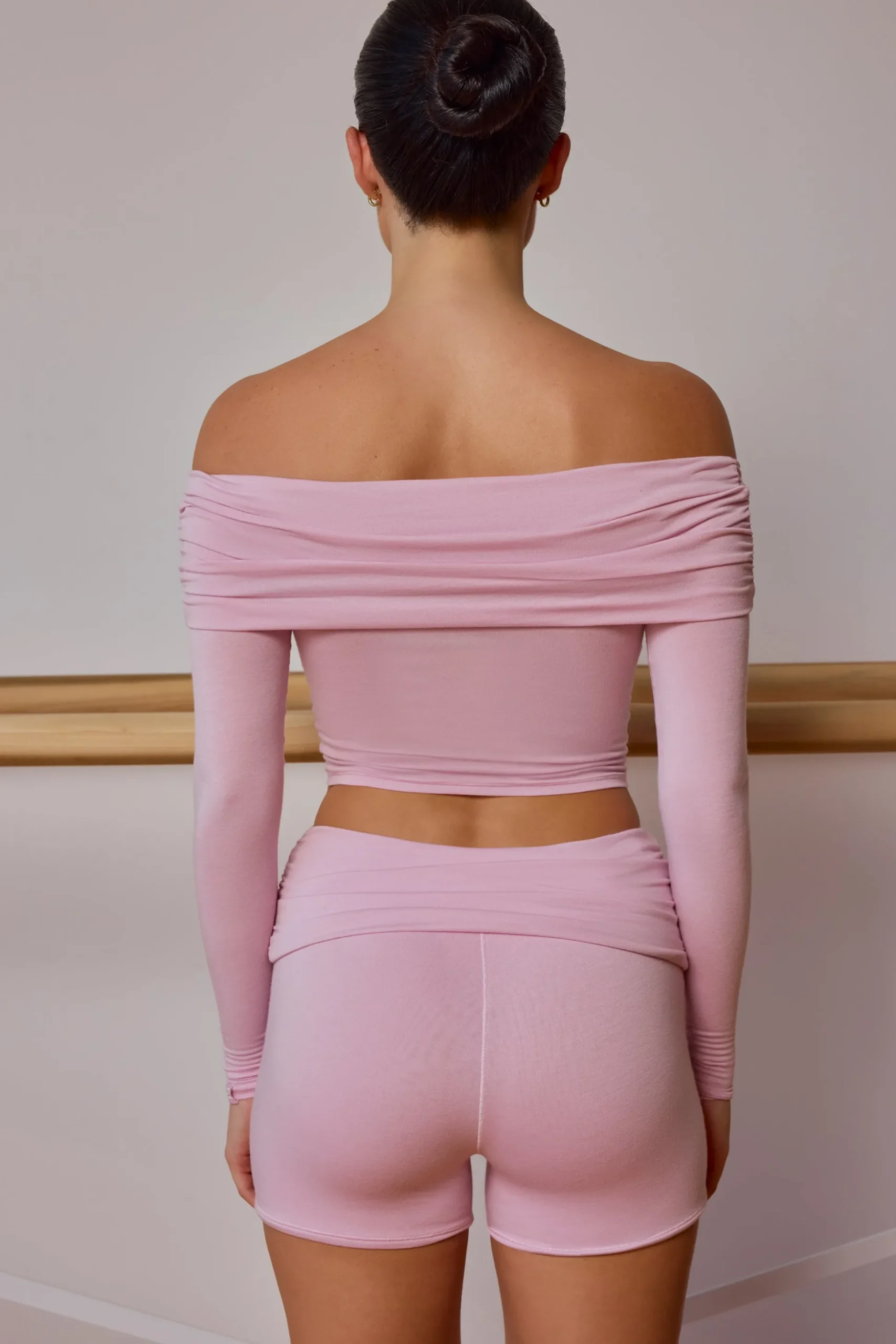Oh Polly Matching Sets | Shorts^Fold-Over Mini Shorts in Soft Pink SoftPink
