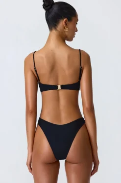 Oh Polly Bikini Sets^Full Bikini Bottoms in Black