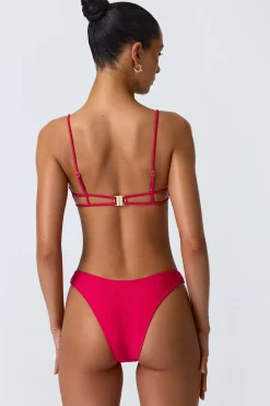 Oh Polly Bikini Sets^Full Bikini Bottoms in Raspberry Pink RaspberryPink