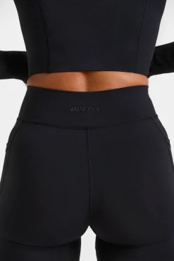 Oh Polly Matching Sets^Full Length Leggings with Pockets in Black