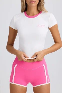Oh Polly Matching Sets^Graphic T-Shirt in in White