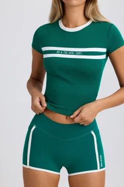 Oh Polly Matching Sets^Graphic T-Shirt in Varsity Green VarsityGreen