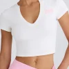 Oh Polly Tee'S & Tanks^Graphic-Print Cropped T-Shirt in White
