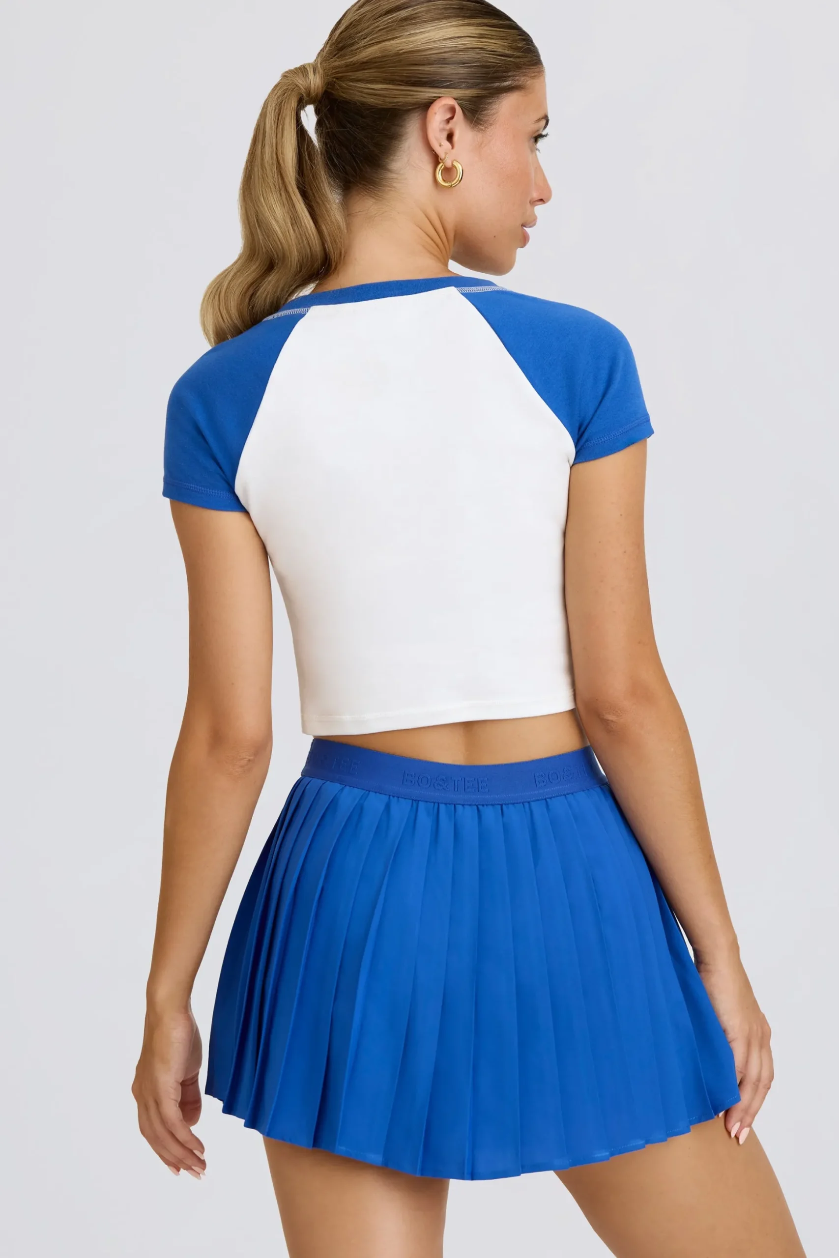 Oh Polly Matching Sets^Graphic-Print Cropped T-Shirt in White