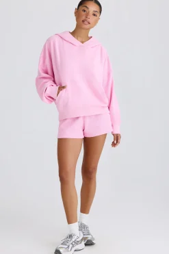 Oh Polly Sweatshirts^Graphic-Print Hoodie in Bubblegum Pink BubblegumPink