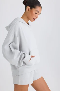 Oh Polly Sweatshirts^Graphic-Print Hoodie in Pacific Grey PacificGrey