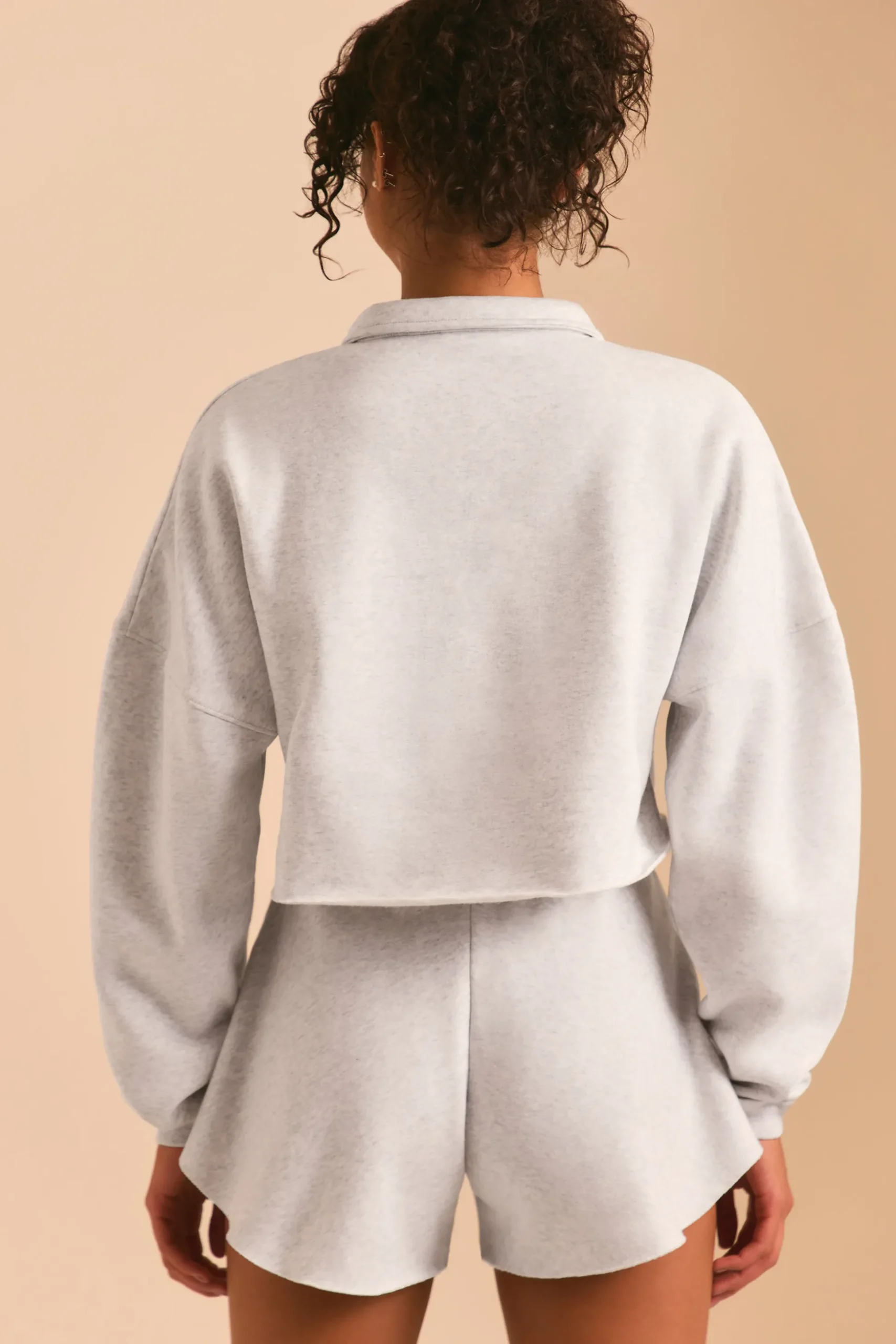 Oh Polly Sweatshirts | Matching Sets^Half Zip Sweater in Heather Grey HeatherGrey