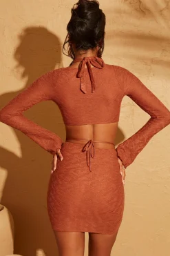 Oh Polly Women'S Clothing Sale - $65 And Under | Women'S Clothing Sale - $40 And Under^Halter Crop Top in Rust