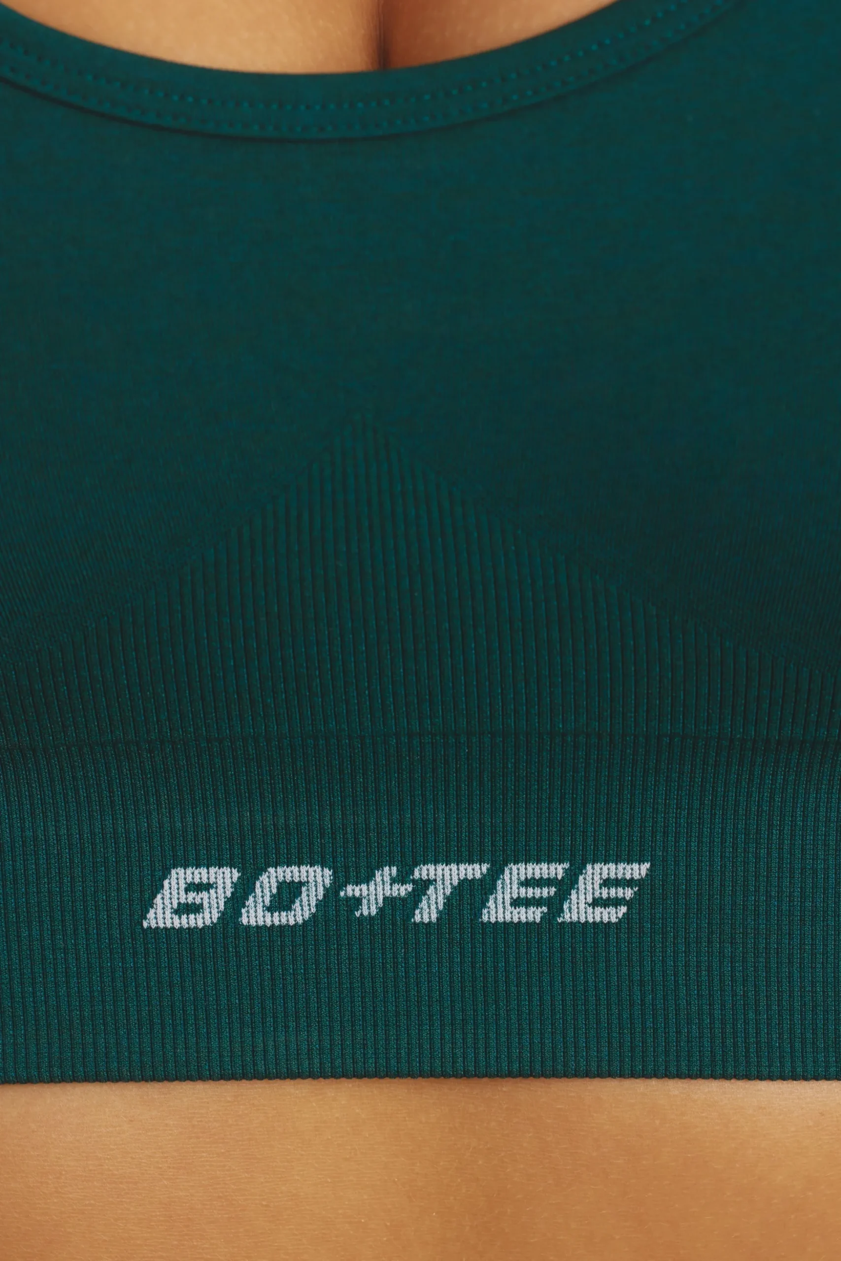 Oh Polly Matching Sets | Sports Bras^Halter Neck Define Luxe Sports Bra in Jade Green