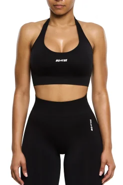Oh Polly Sports Bras^Halter Neck Sports Bra in Black