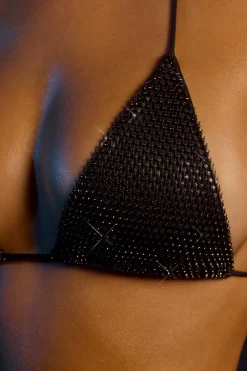 Oh Polly Women'S Clothing Sale - $40 And Under | Women'S Clothing Sale - $65 And Under^Halter Neck Triangle Bikini Top in Black