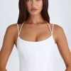 Oh Polly Co-Ords | Tops^Halterneck Corset Top in White