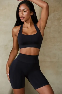 Oh Polly Matching Sets | Shorts^High Waist Define Luxe Biker Shorts in Black