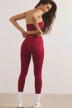 Oh Polly Matching Sets | Leggings^High Waist Define Luxe Leggings in Raspberry