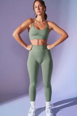 Oh Polly Matching Sets | Leggings^High Waist Define Luxe Leggings in Sage