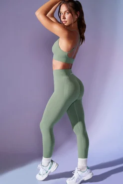 Oh Polly Matching Sets | Leggings^High Waist Define Luxe Leggings in Sage