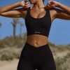 Oh Polly Matching Sets | Shorts^High Waist FlexiRib Mini Shorts in Black