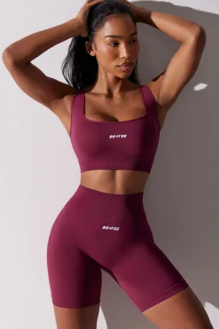 Oh Polly Matching Sets | Shorts^High Waist Super Sculpt Biker Shorts in Plum