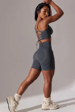 Oh Polly Matching Sets | Shorts^High Waist Super Sculpt Biker Shorts in Grey